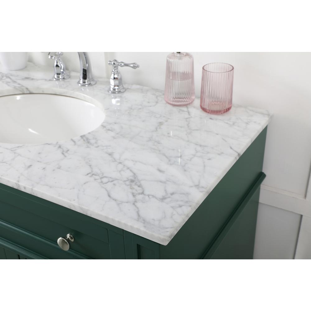 42 inch Single bathroom vanity in green. Picture 5