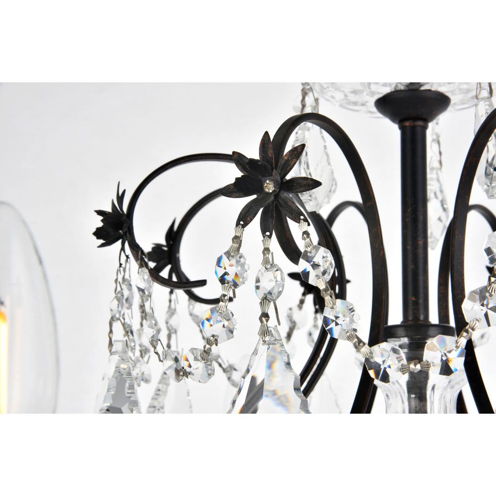 St. Francis 8 light Dark Bronze Chandelier Clear Royal Cut Crystal. Picture 4