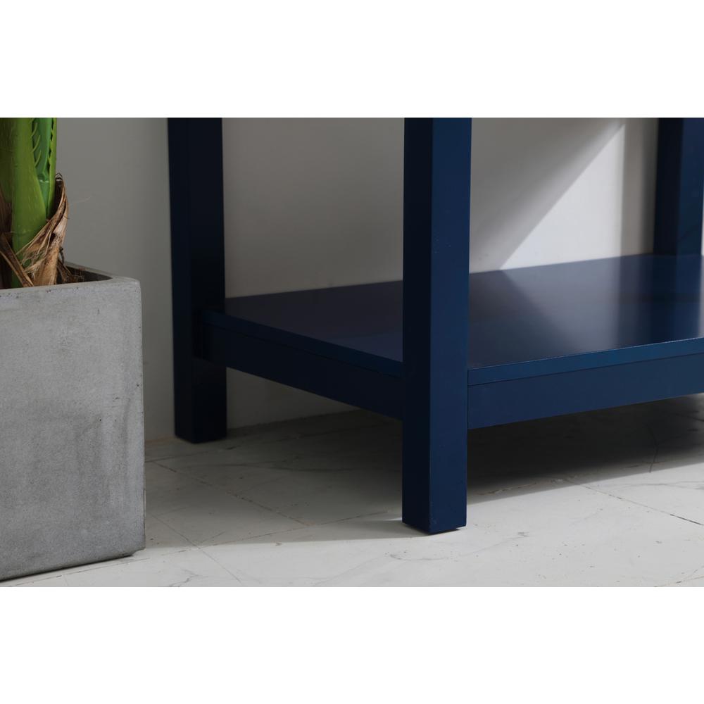 30 inch Single Bathroom Vanity in Blue. Picture 5