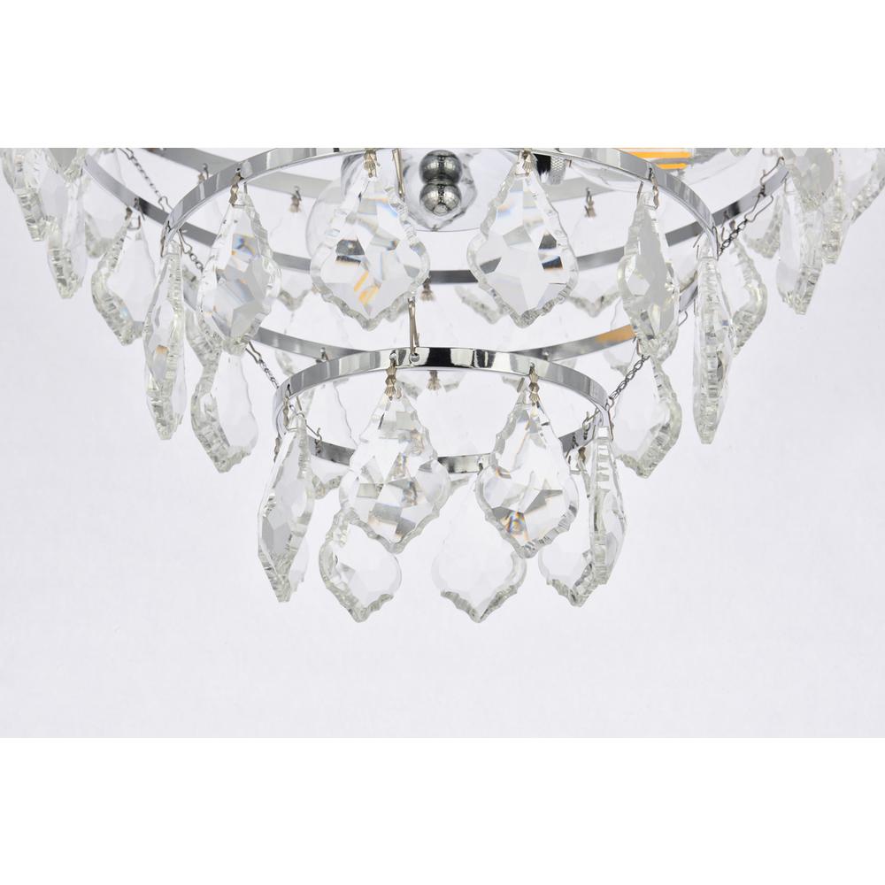 Ella 14 inch flush mount in chrome. Picture 3