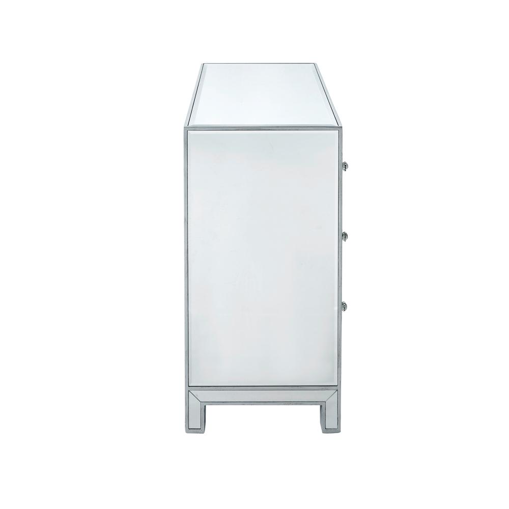 Chest 3 drawers 40in. W x 16in. D x 32in. H in antique silver paint. Picture 3