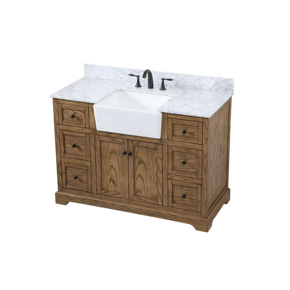 48 inch Single bathroom vanity in driftwood. Picture 8