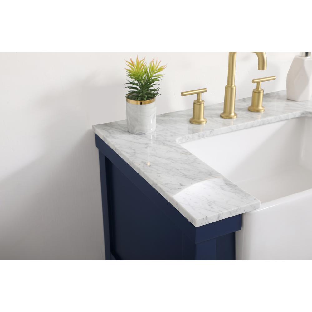 30 inch Single bathroom vanity in blue. Picture 5