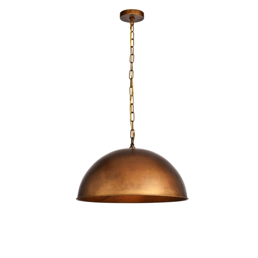 Merce Collection Pendant D20 H12.75 Lt:1 Manual Brass Finish. Picture 1