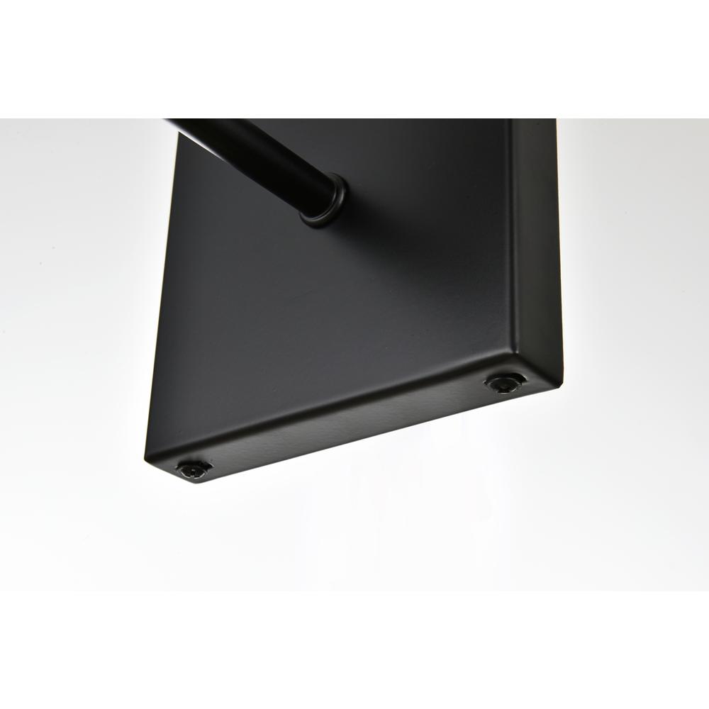 Foster 1 light Black and Clear Bath Sconce. Picture 5