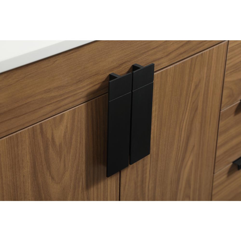 36 inch Single bathroom vanity in walnut brown. Picture 12