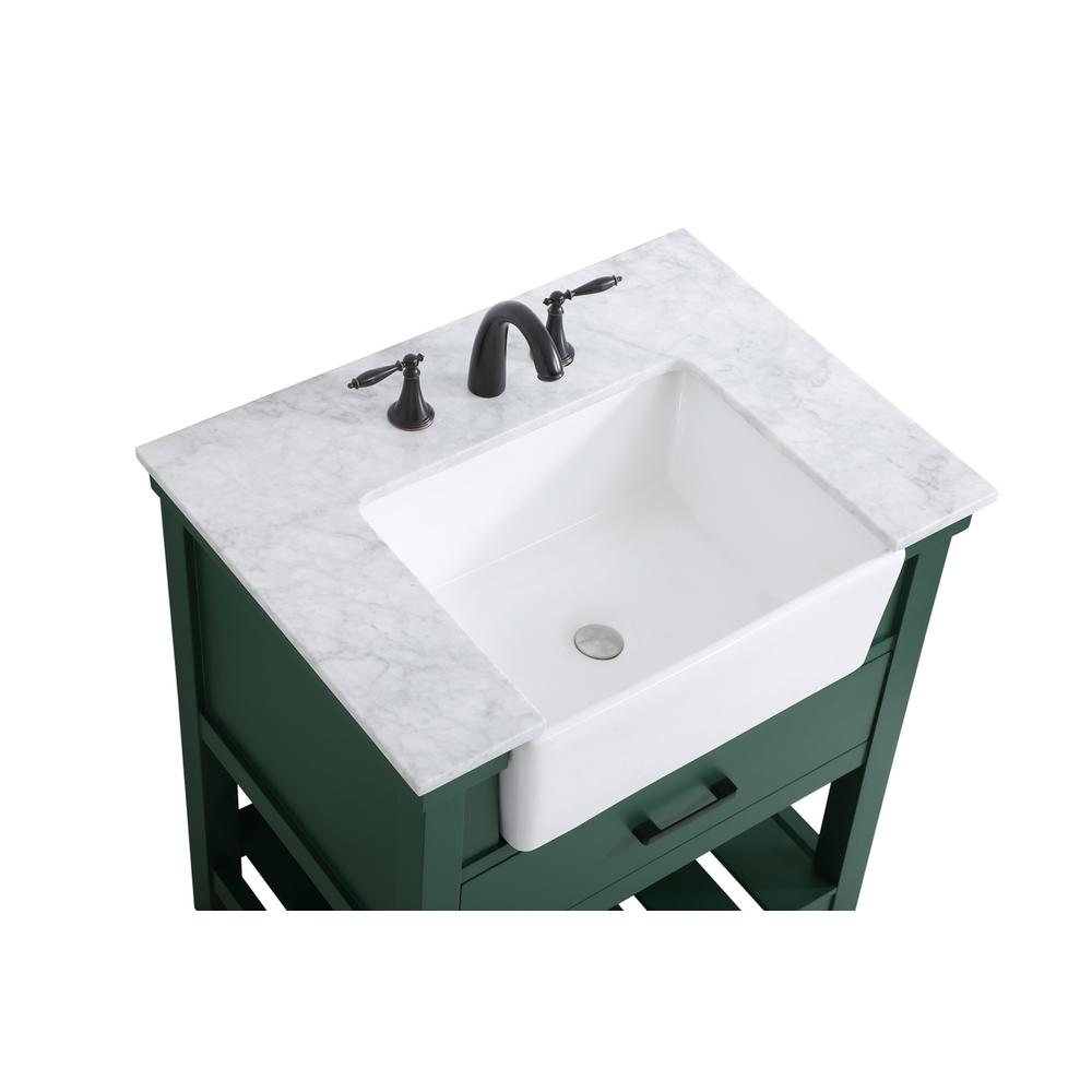 30 inch Single bathroom vanity in green. Picture 10