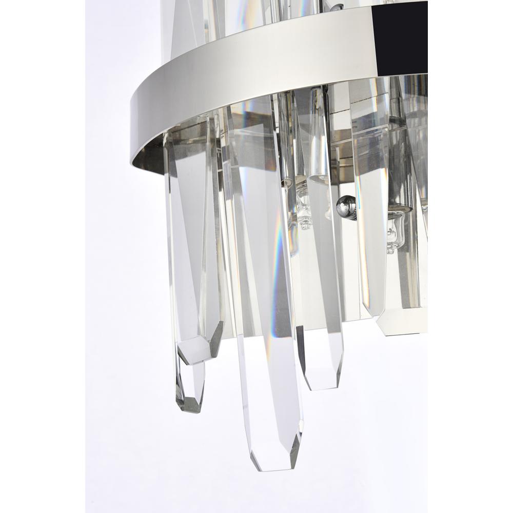 Serena 8 inch crystal bath sconce in chrome. Picture 5