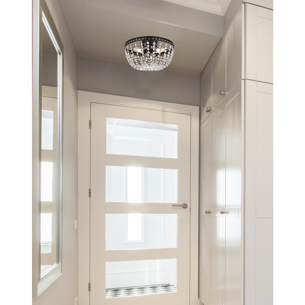 Kylie 12 inch flush mount in black. Picture 8