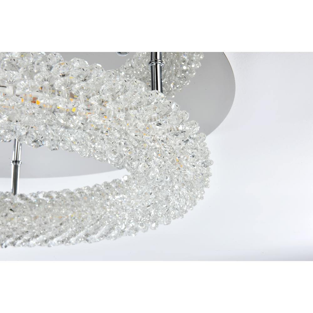 Bowen 18 inch Adjustable LED Flush Mount in Chrome. Picture 5