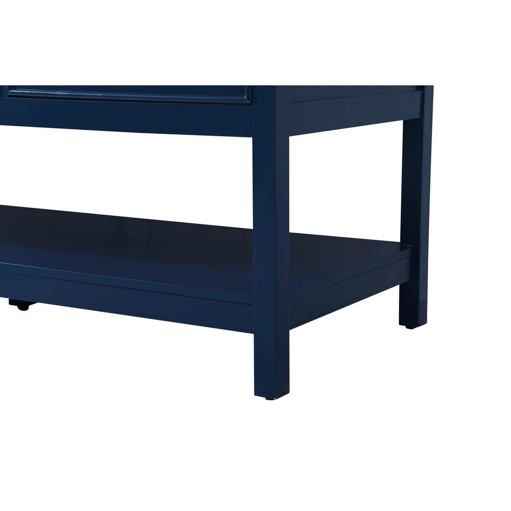 60 inch Single bathroom vanity in blue. Picture 13