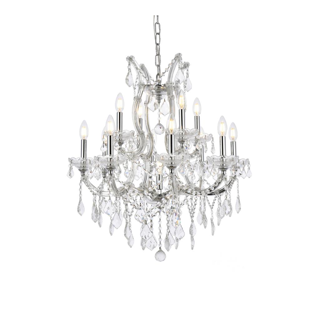 Maria Theresa 13 light Chrome Chandelier Clear Royal Cut Crystal. Picture 2