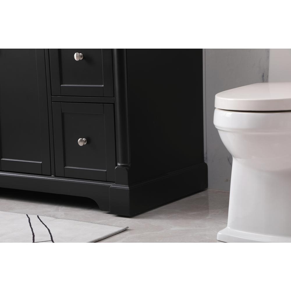 42 inch Single bathroom vanity set in black. Picture 6
