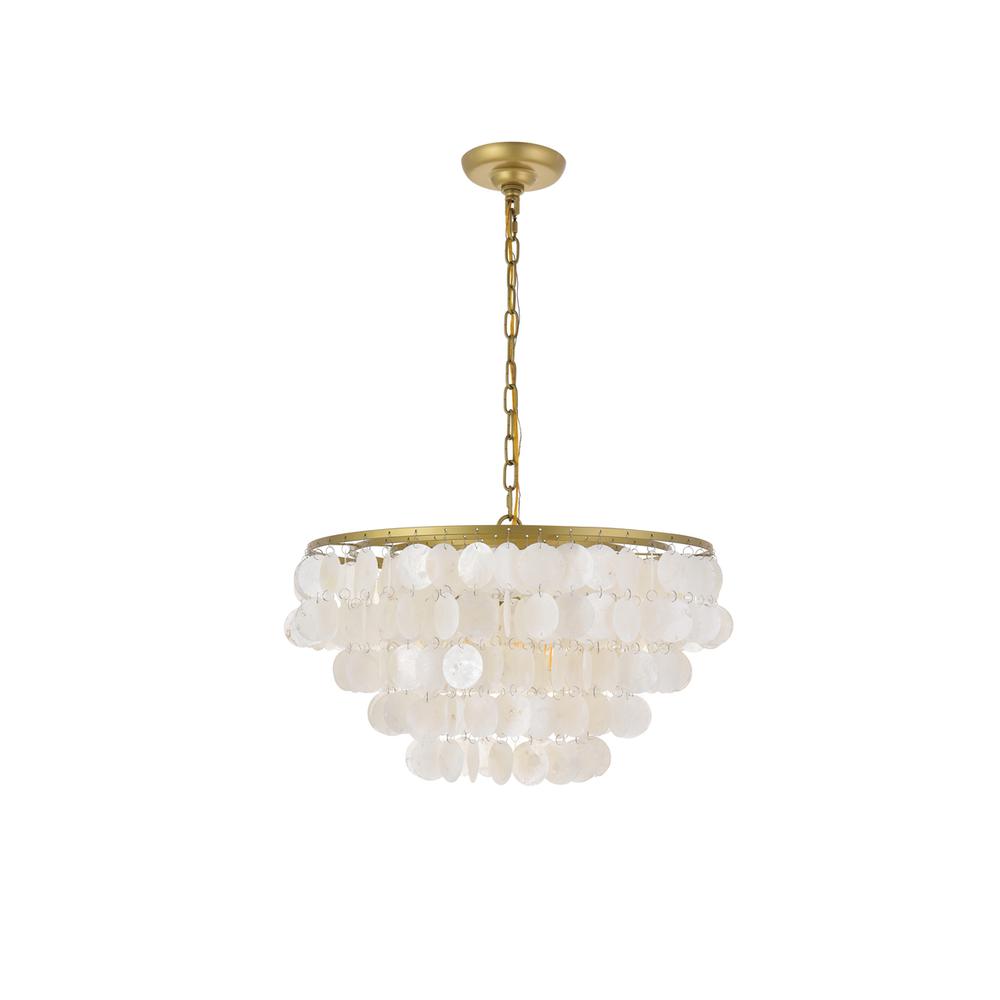 Selene 4 light Brass Pendant. Picture 2