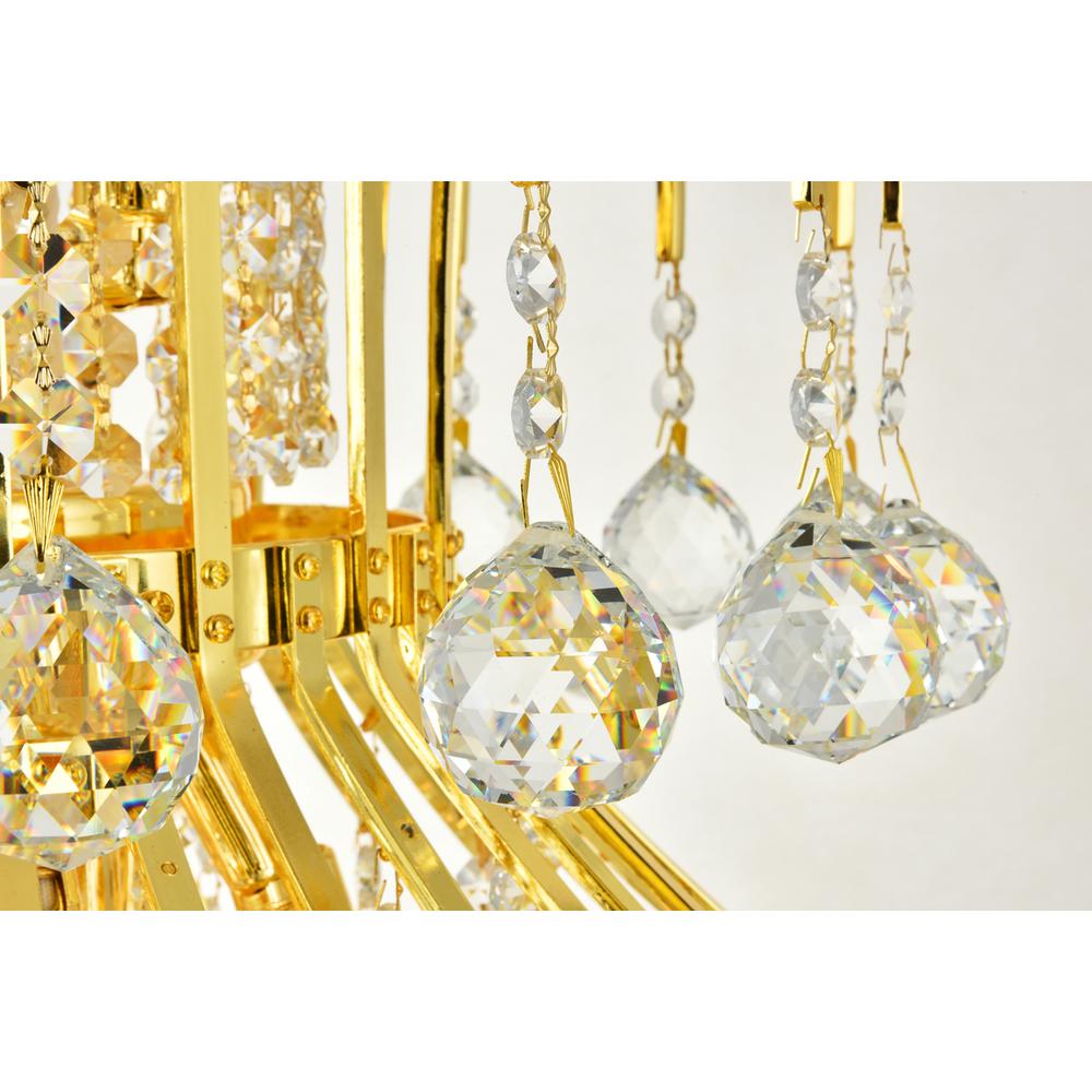 Toureg 16 light Gold Chandelier Clear Royal Cut Crystal. Picture 2