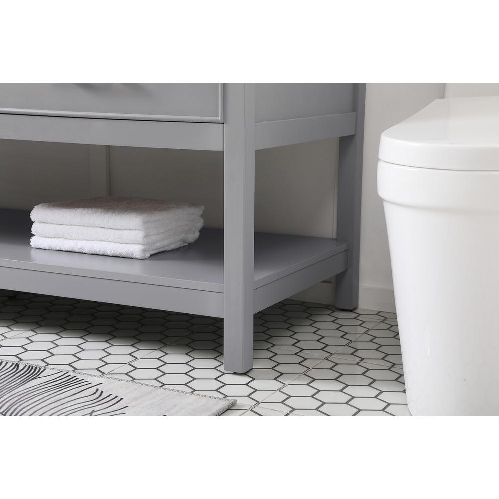 60 inch double bathroom vanity in gray. Picture 6