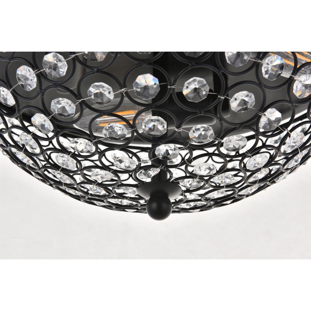 Taye 3 light Matte Black Flush Mount. Picture 10