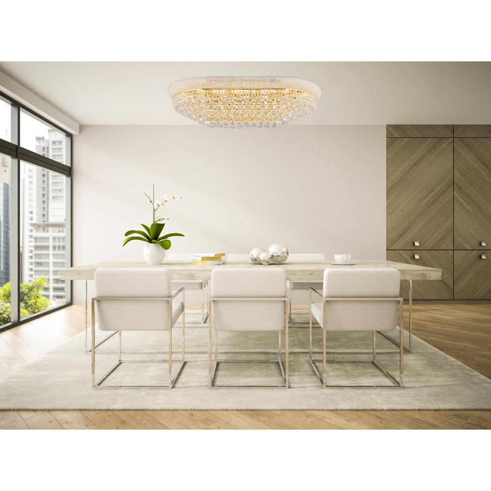 Primo 24 light Gold Flush Mount Clear Royal Cut Crystal. Picture 7