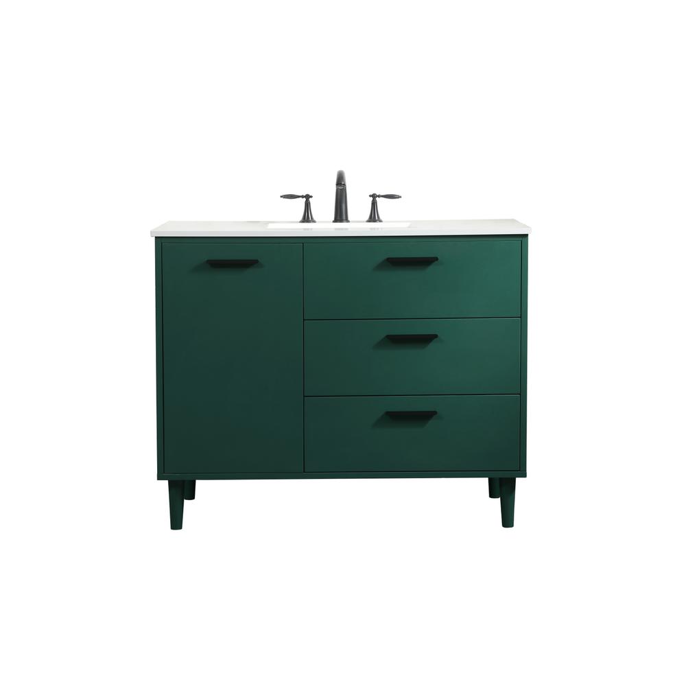 42 inch bathroom vanity in Green. Picture 1