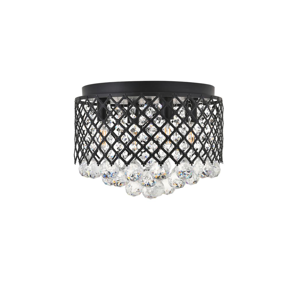 Tully 4 light Matte Black Flush Mount. Picture 2