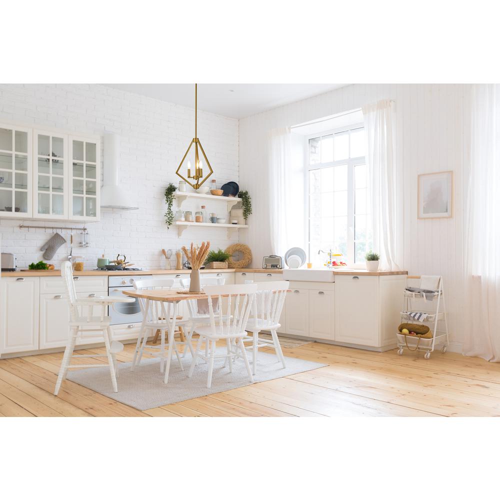 Irina 3 lights pendant in brass. Picture 8