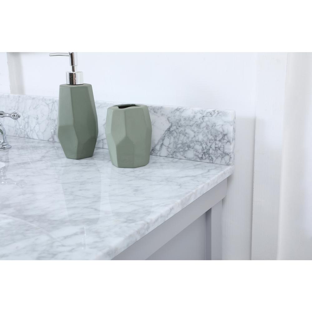 48 inch Single bathroom vanity in grey with backsplash. Picture 5