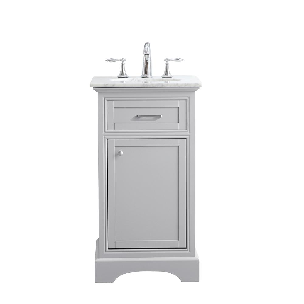 19 in. Single Bathroom Vanity set in light grey. Picture 1