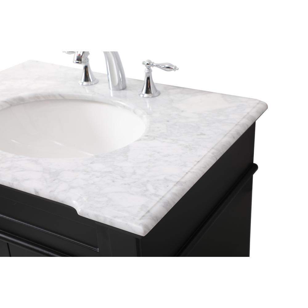 30 inch Single bathroom vanity set in black. Picture 11