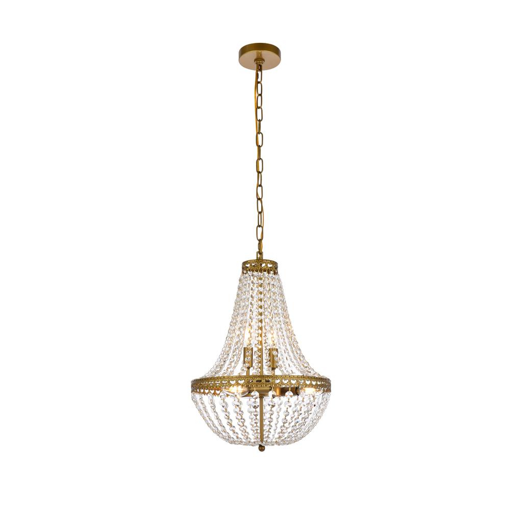 Valeria 14 inch pendant in brass. Picture 1