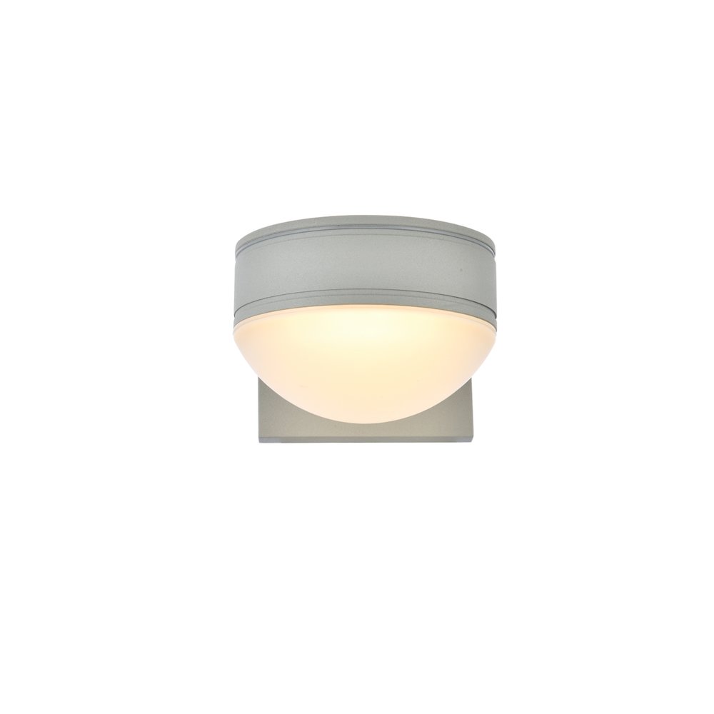 Raine Integrated Led Wall Sconce In Silver. Picture 1