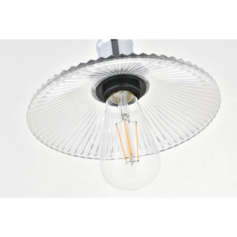 Waltz 1 Light Chrome Pendant. Picture 11