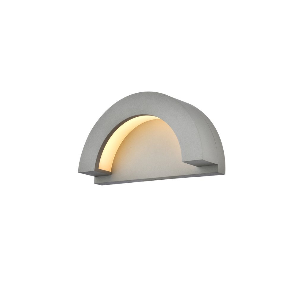 Raine Integrated Led Wall Sconce  In Silver. Picture 2