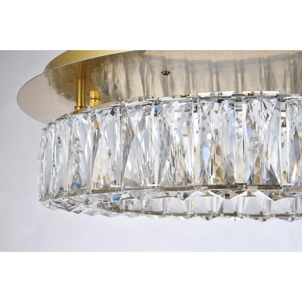 Monroe LED light gold Flush mount Clear Royal Cut Crystal. Picture 4