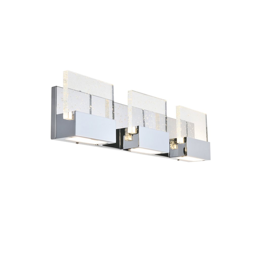 Pollux 3 Light Chrome Led Wall Sconce. Picture 8