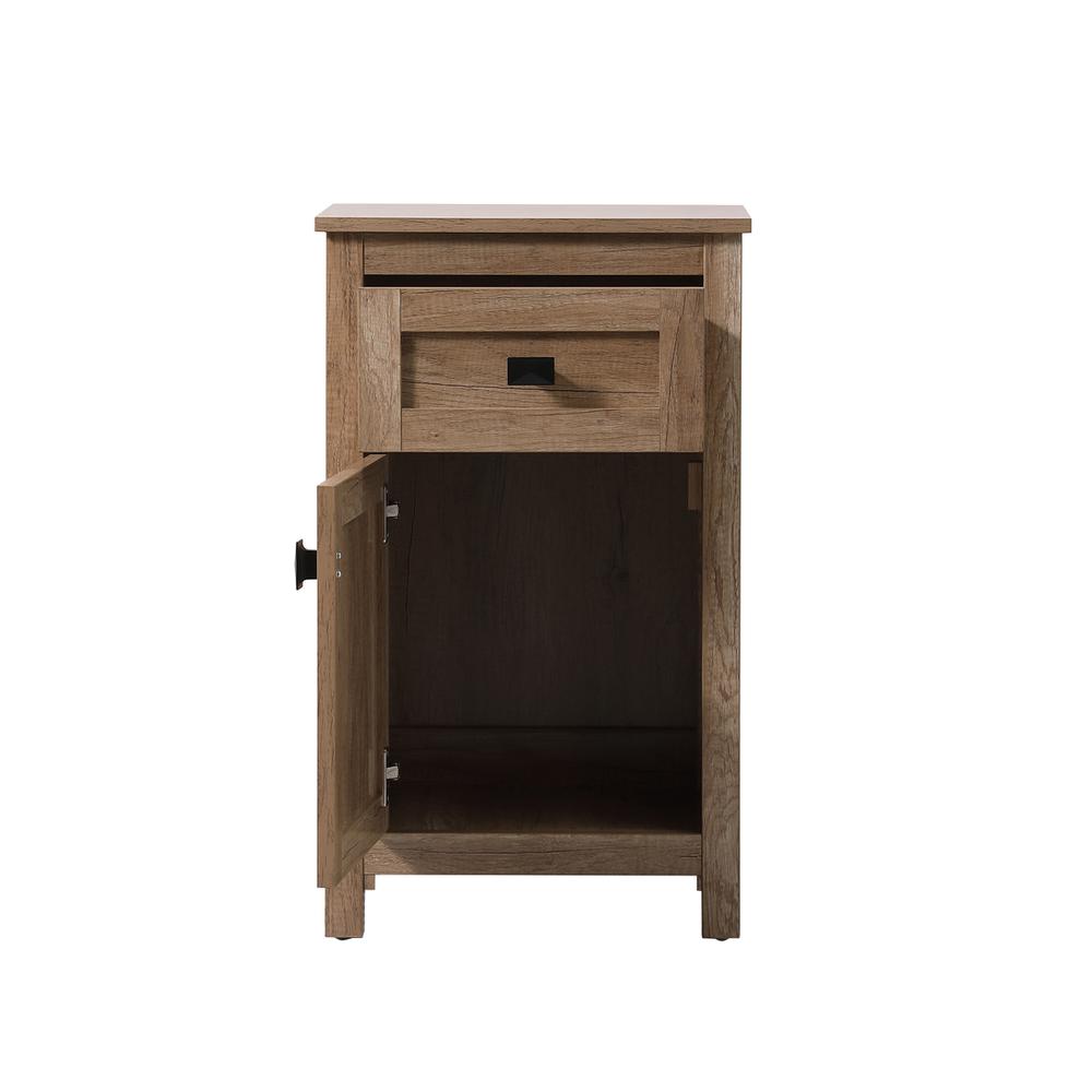 18 Inch Wide Bathroom Storage Freedstanding Cabinet In Natural Oak. Picture 4