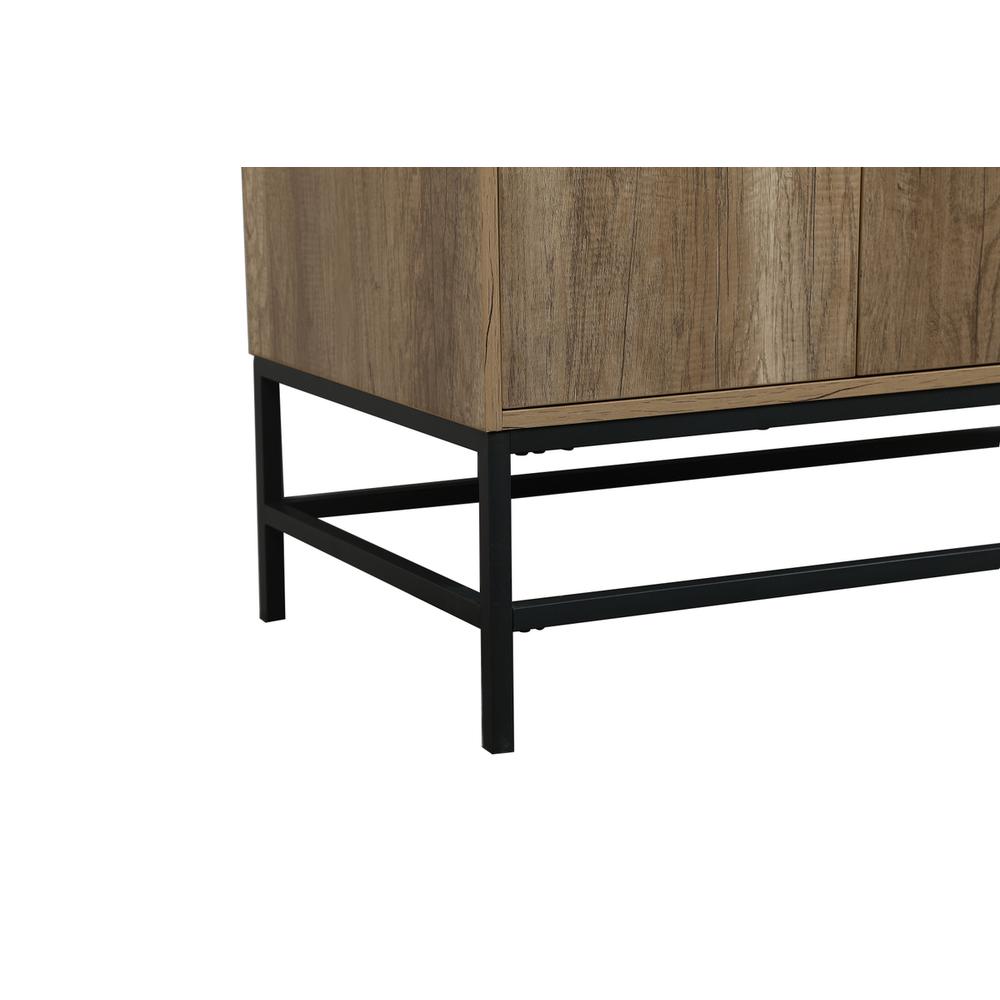 42 inch Single bathroom vanity in natural oak with backsplash. Picture 13