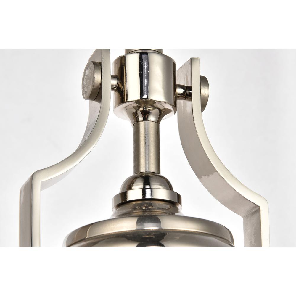 Eamon Collection Pendant D13 H13.3 Lt:1 polished Nickel Finish. Picture 3