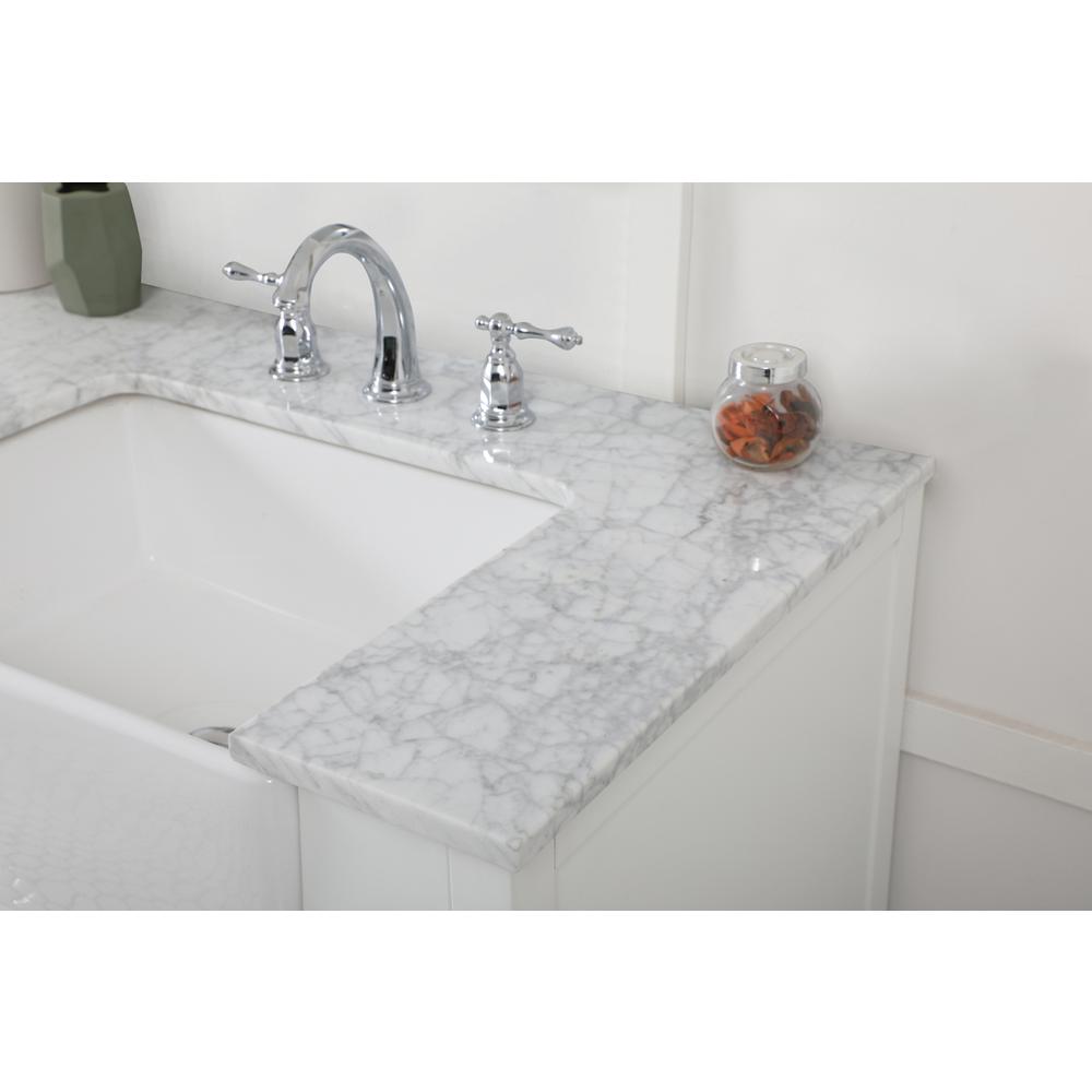 72 inch double bathroom vanity in white. Picture 5