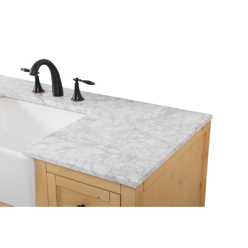 48 inch Single bathroom vanity in natural wood. Picture 11