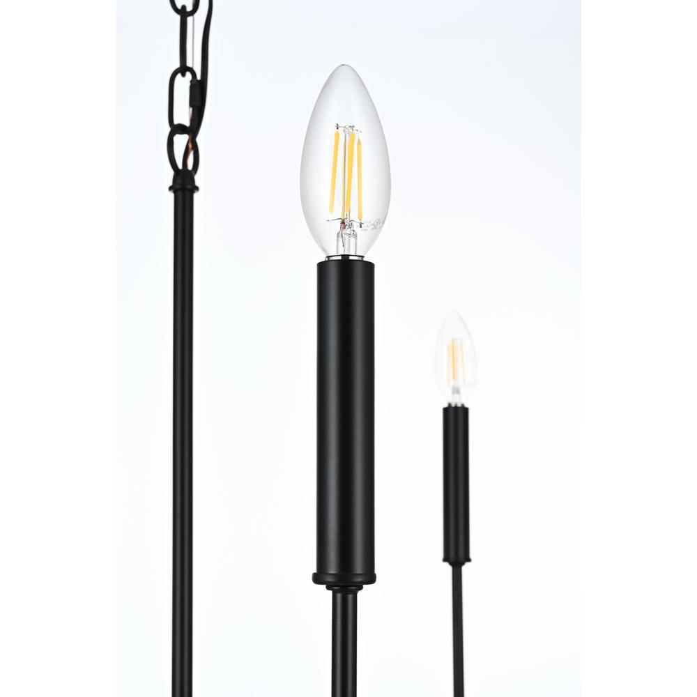 Willa 26 inch Pendant Light in Black. Picture 4
