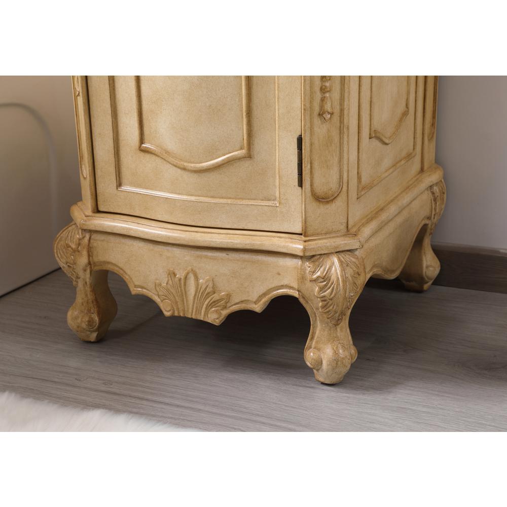 24 inch Single Bathroom vanity in Antique Beige. Picture 6