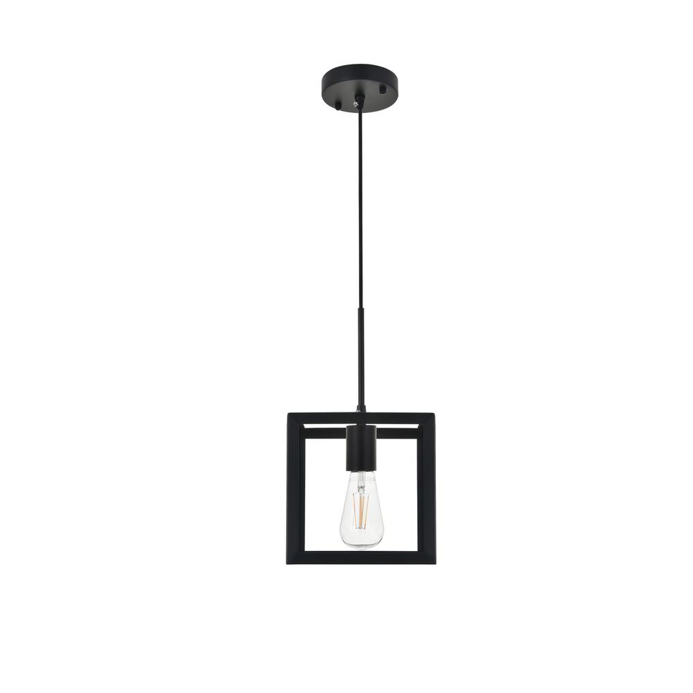 Resolute 1 light black Pendant. Picture 7