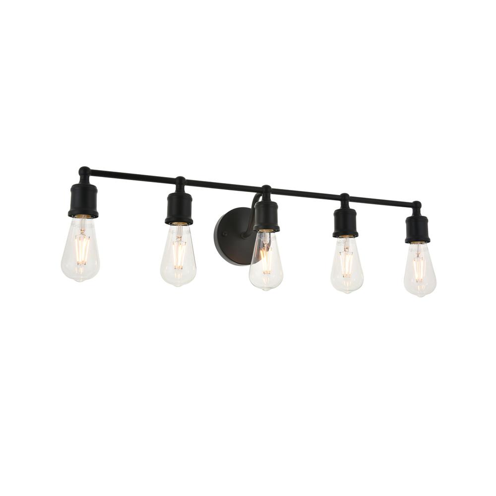 Serif 5 light black Wall Sconce. Picture 3