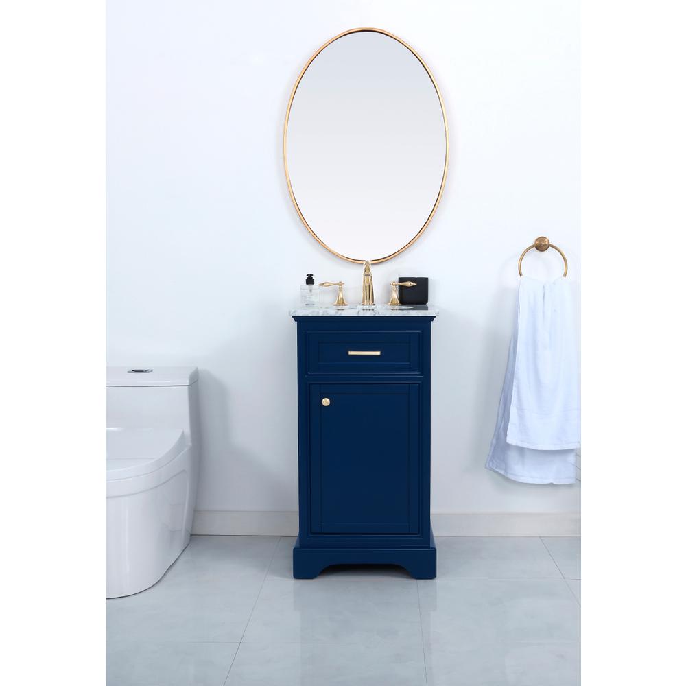 19 inch Single bathroom vanity in Blue. Picture 14