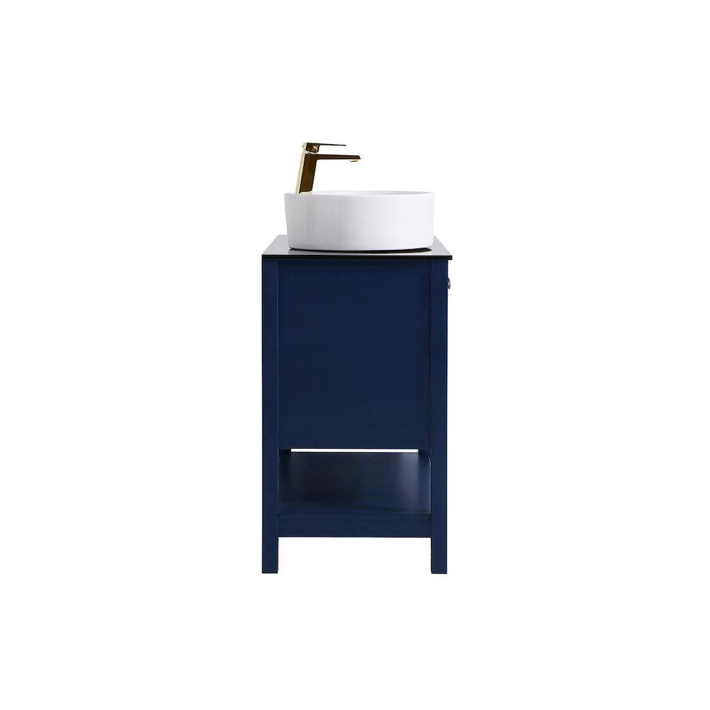 36 Inch Vessel Sink Bathroom Vanity In Blue. Picture 14