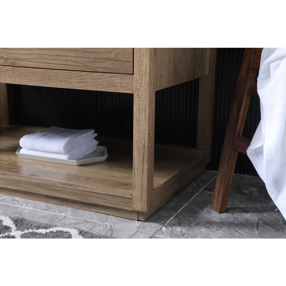 36 Inch SIngle Bathroom Vanity In Natural Oak. Picture 6
