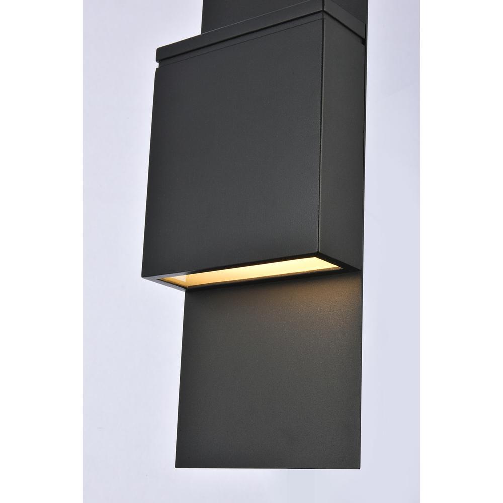 Raine Integrated LED wall sconce  in black. Picture 2