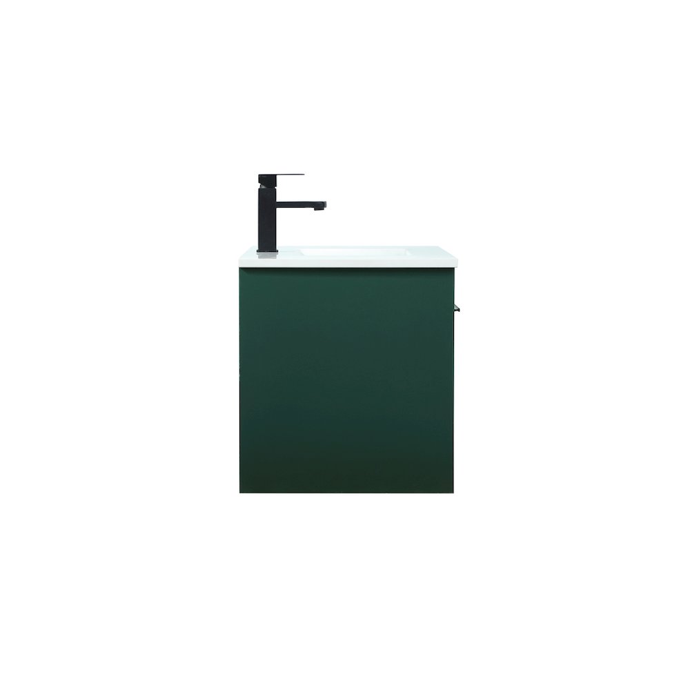 30 Inch Single Bathroom Vanity In Green. Picture 15