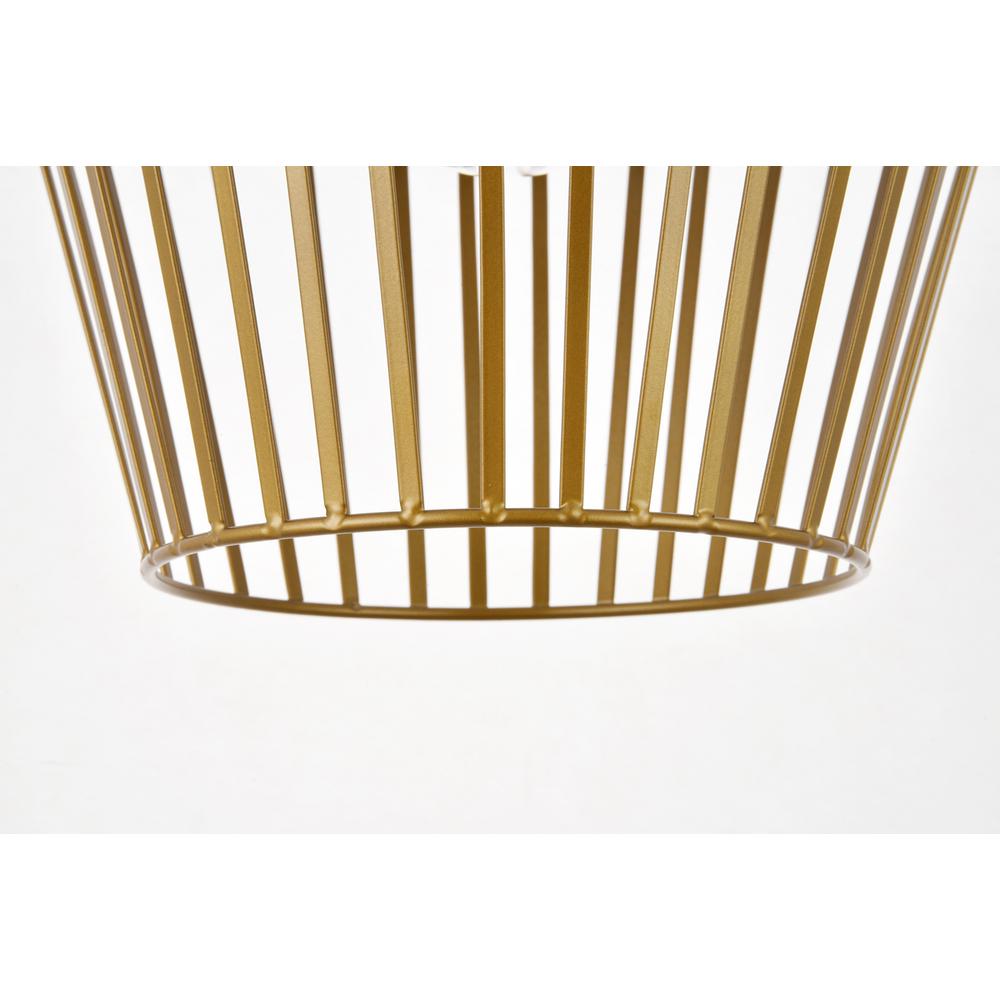 Ronnie 1 Light Brass Pendant. Picture 3