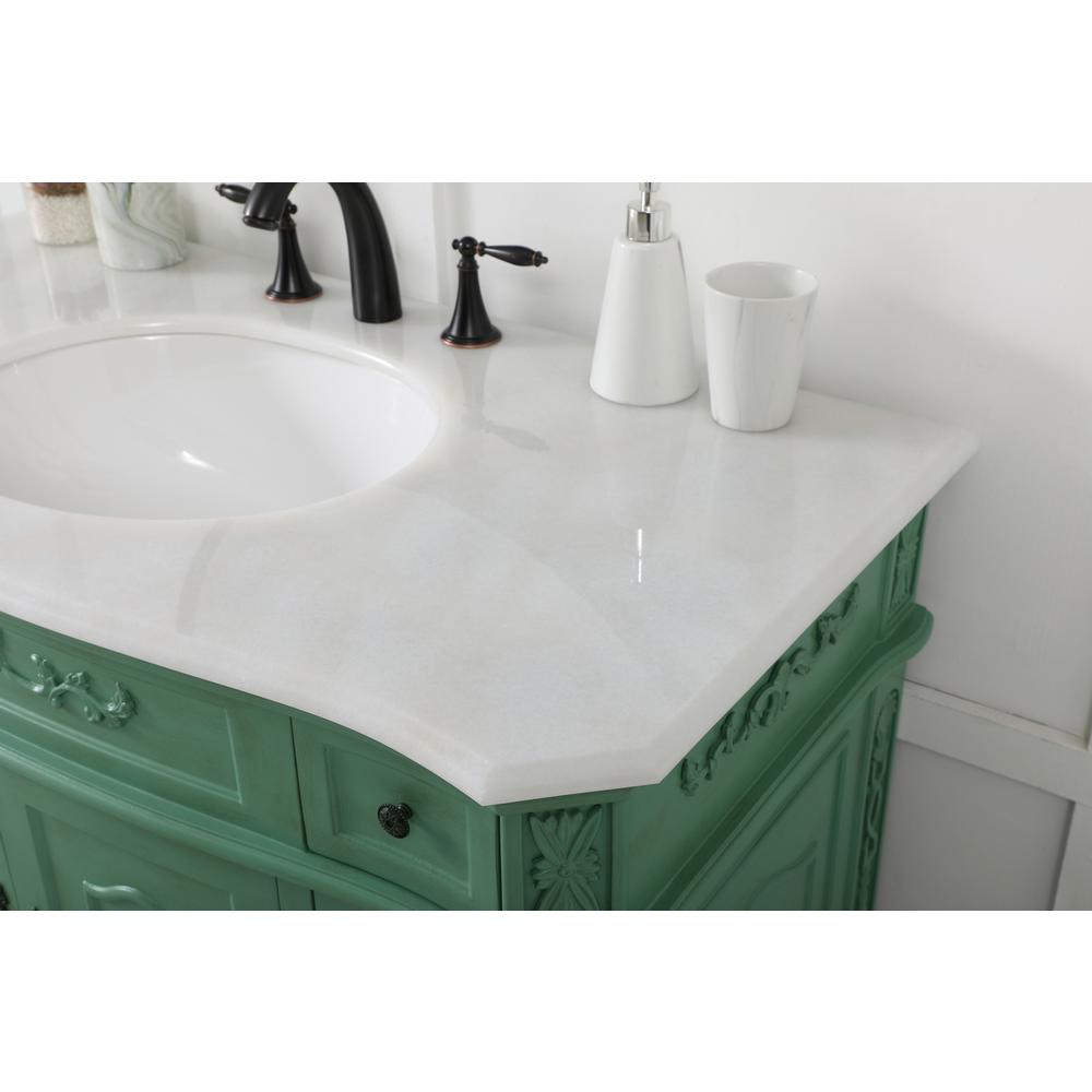 42 inch Single bathroom vanity in vintage mint. Picture 5